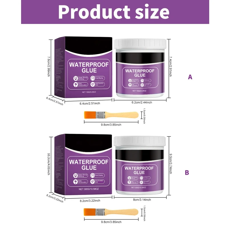 20CB 300g Clear Waterproof Adhesive Waterproof Coating Agent Waterproof Insulation Sealant Waterproof Agent