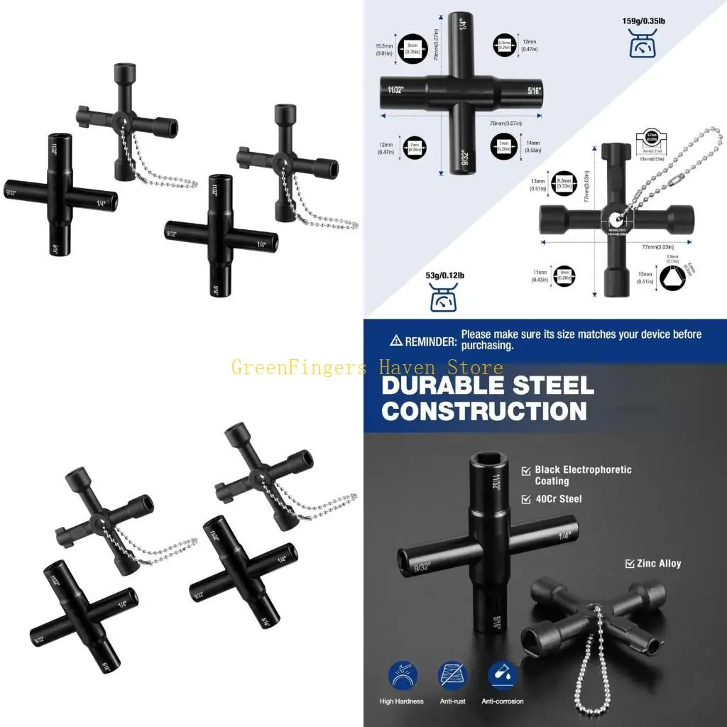 

F68D Pack Of 2 All Facte Wrenches Steel Construction For Home Repairs And Plumbing Work