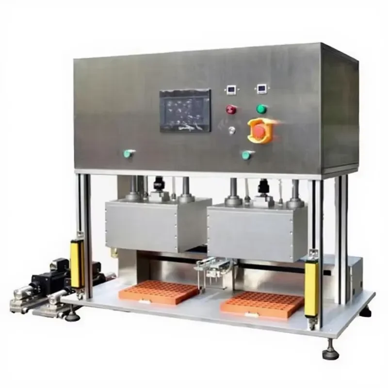 Double Station Electrolyte Filling Machine for Cylindrical Ion Batteries Making CR123 18650 26650 32650