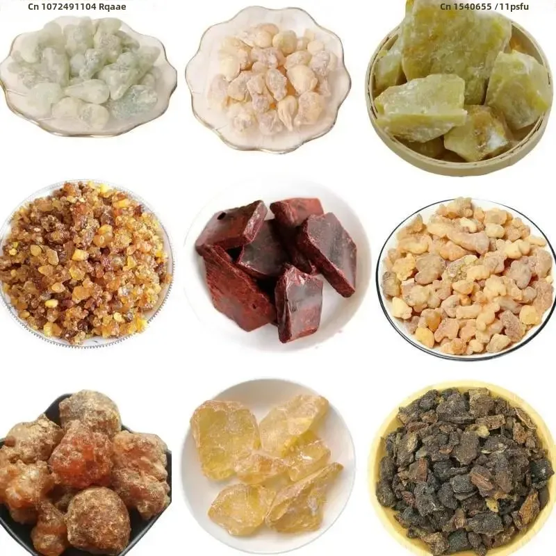 9 Types Resin Incense Green Hojari Oman Frankincense Myrrh Purify Soul Burning Yoga Meditation Benzoin Rosin Spiritual Healing