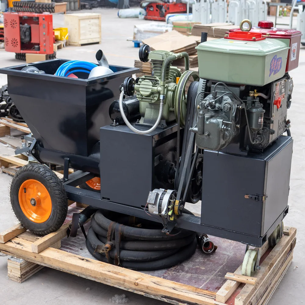 Mortar Spraying Machine Professional 380V for High Rise Building Wall Cement Plaster Rendering Pump