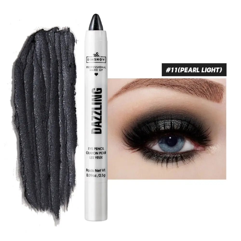 Bâton de fard à barrage multicolore pour femme, maquillage des yeux, longue durée, paillettes, crayon à barrage, éclaircir, imperméable, stylo eyeliner