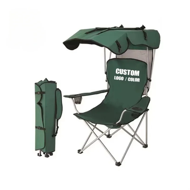

Outdoor Portable Shade Camping Chair Backpack Folding Beach Chair