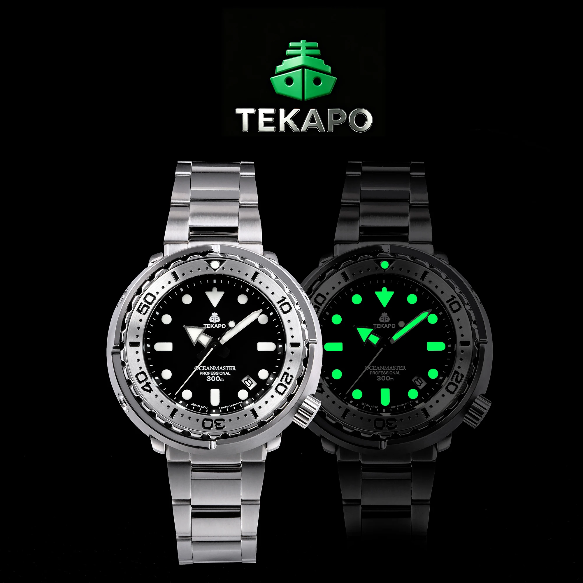 

TEKAPO Tuna Diving Watch T4 paired with Japanese NH35A Movement 200m Waterproof Watch Sapphire Mirror