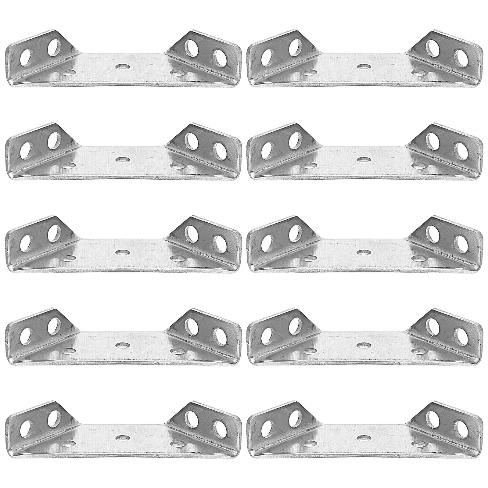 

10 pcs Stainless Steel Shelf Corner Braces for Wood Frame Decorative Support Brackets Furniture Joint Fasteners Hardware