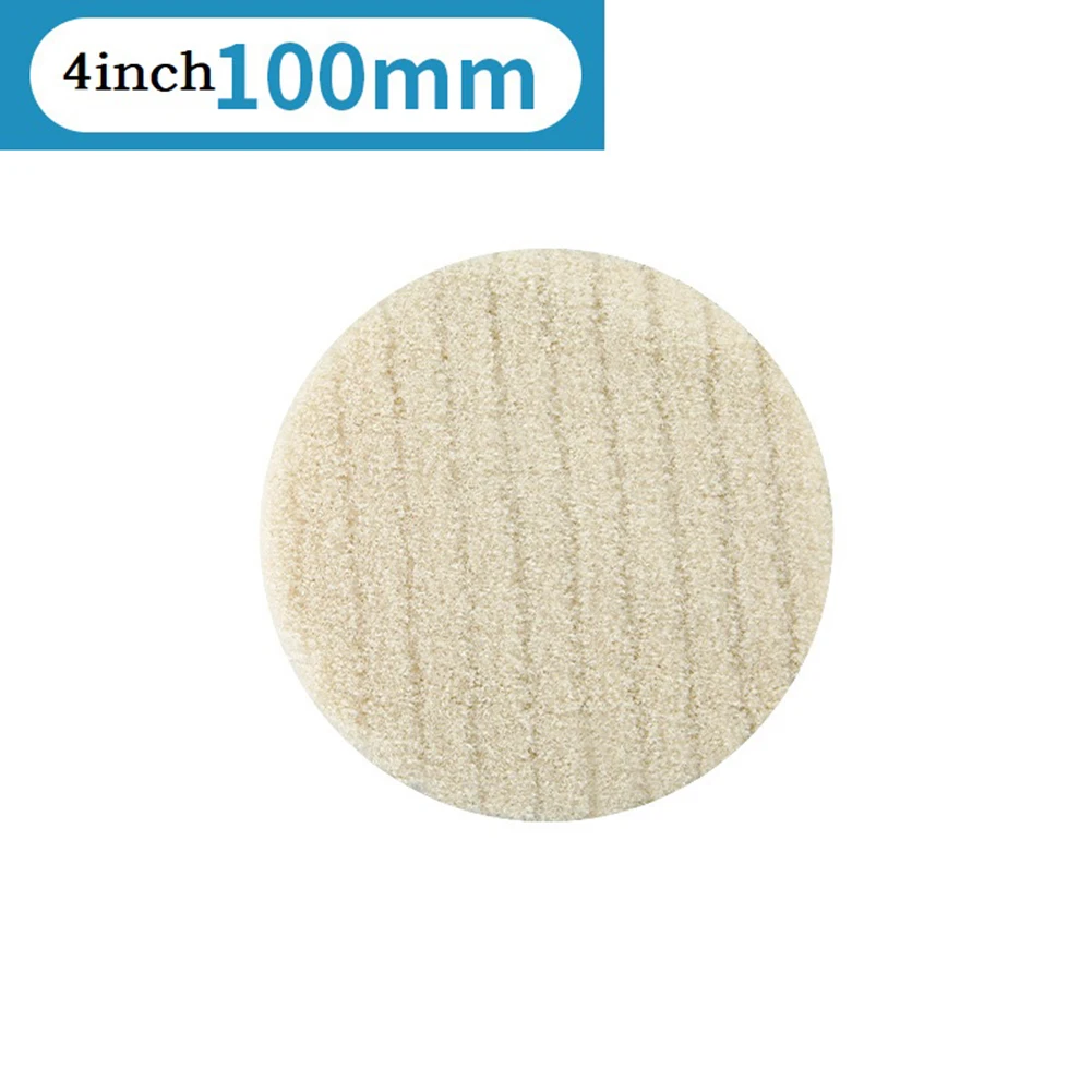 1pc Polishing Pads Wool Buffing Felt Wheel Buffer Pad For Glass Automotive Glass Stainless Steel Furniture Wood Scouring Pad
