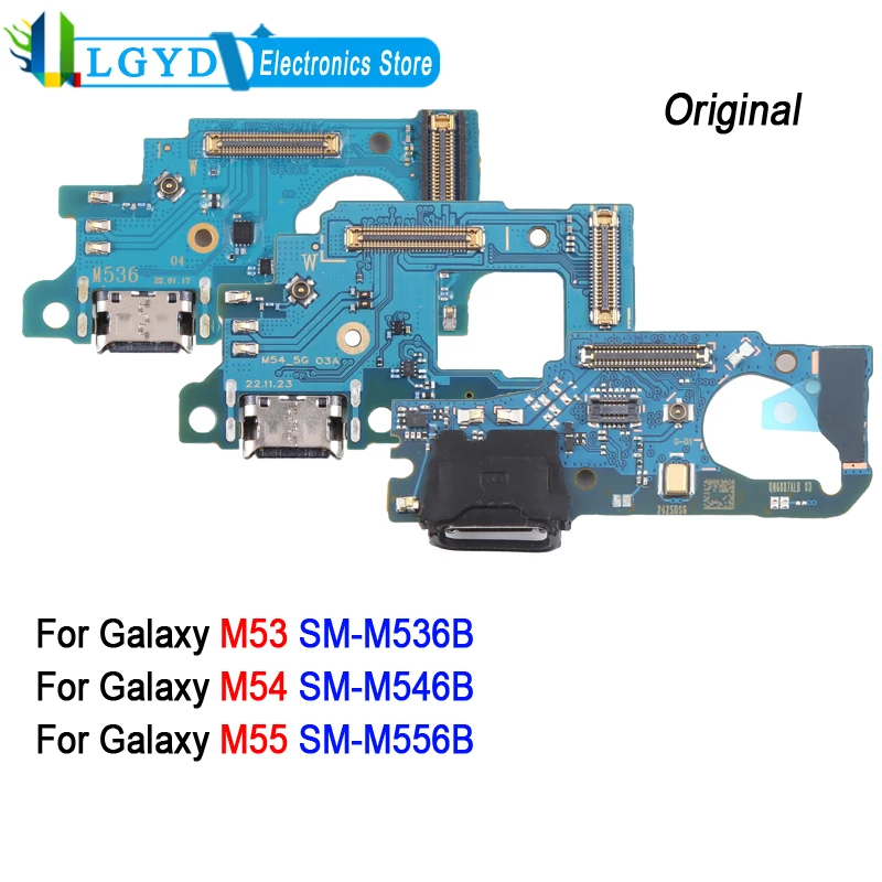 لوحة منفذ الشحن الأصلية لهاتف سامسونج جالاكسي M55 SM-M556B / M54 SM-M546B / M53 SM-M536B