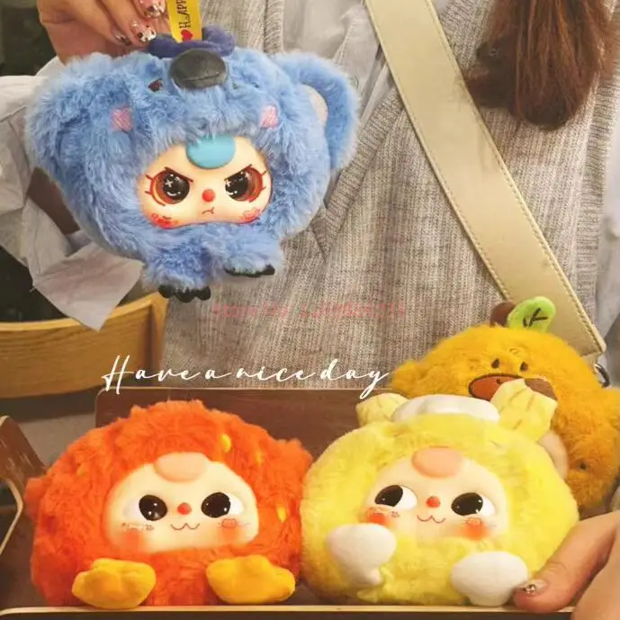 New Baby Three Truly Spoiling You Series Fruit Elements Soft Vinyl Doll Throw Pillow Toys Trendy Blind Box Girl Toys Gifts Limit