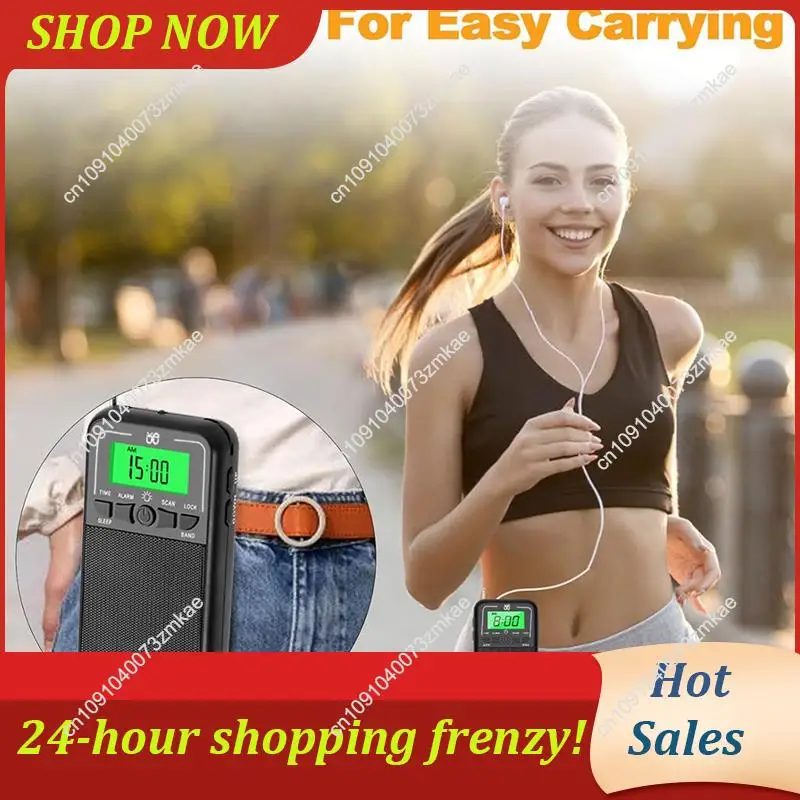 Daily Sale 3X Portable AM FM SW Radio,Transistor Radio With LED Flashlight, Emergency Pocket Walkman Radio For Outdoor Camping