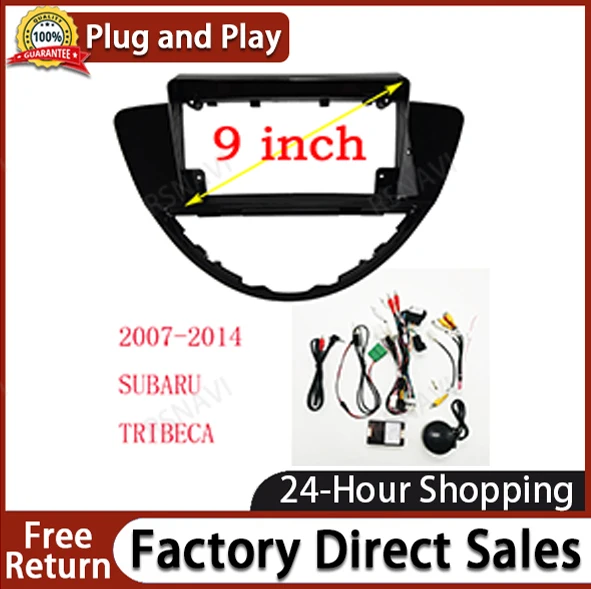 

9 inch Fasxia Car Audio Frame Car Radio Facia,gps navigation fascia panel is suitable 2007-2014 SUBARU TRIBECA