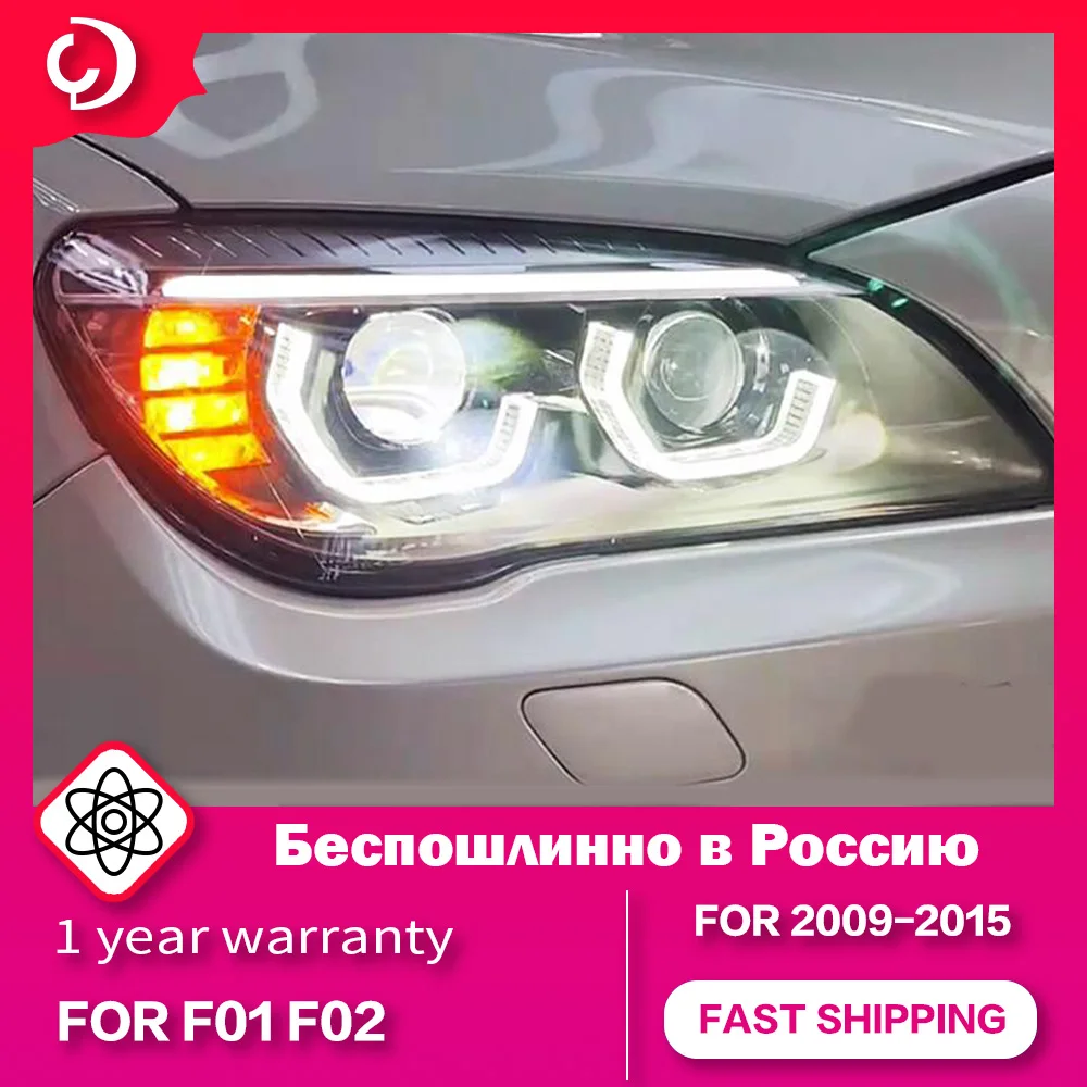 AKD Car Styling Headlights for F01 F02 Head Lamp 2009-2015 LED DRL Head Lamp Turn Signal Led Projector Lens Accessories