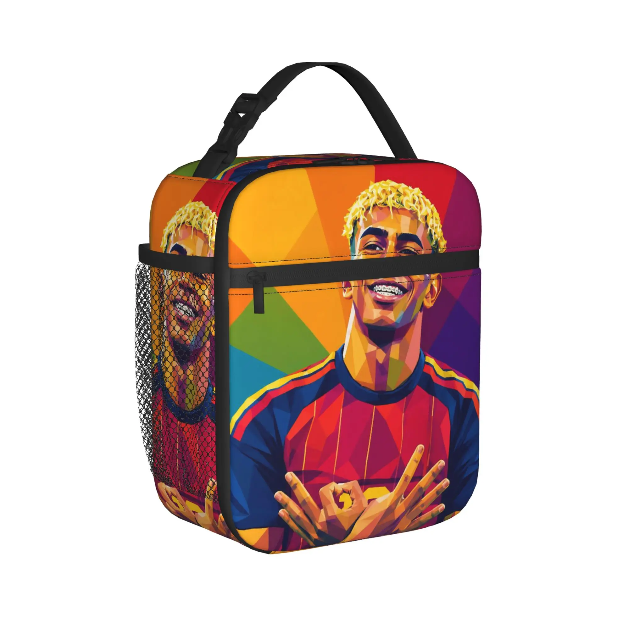 Lamine Y-Yamal Football Soccer Thermal Insulated Lunch Bag for School  Portable Food Container Bags Thermal Cooler Lunch Box