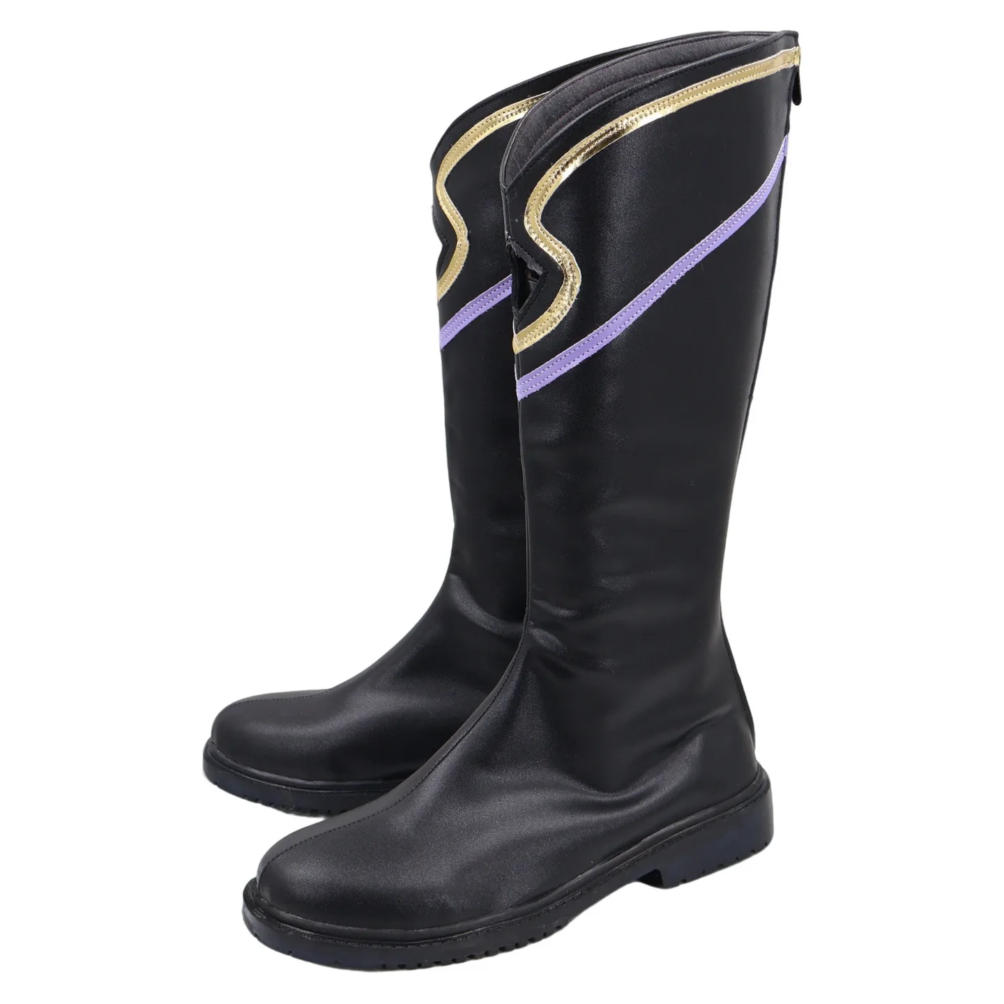 Buty do cosplayu Momo, gra Idol7, czarne botki, buty na Halloween, karnawał, imprezę, odzież do odgrywania ról, szyte na miarę.