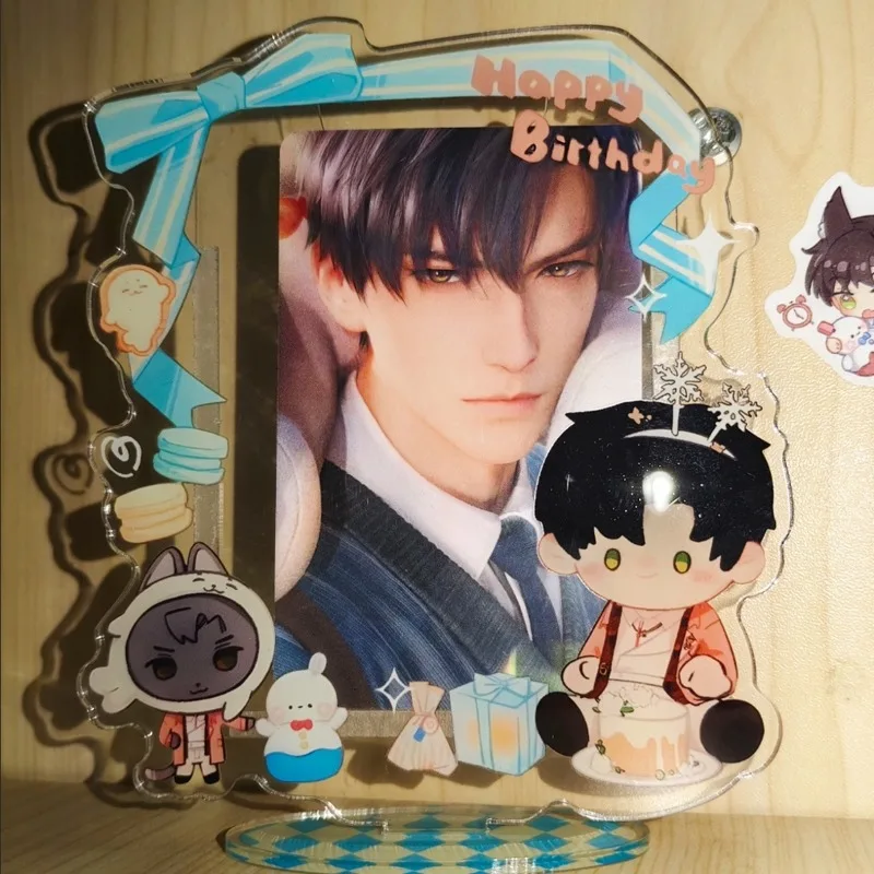 1Pc Love and Deepspace 3 Inch Photocard Holder Zayne Zaynie LiShen Idol Photo Card Display Holder Small Card Protective Case