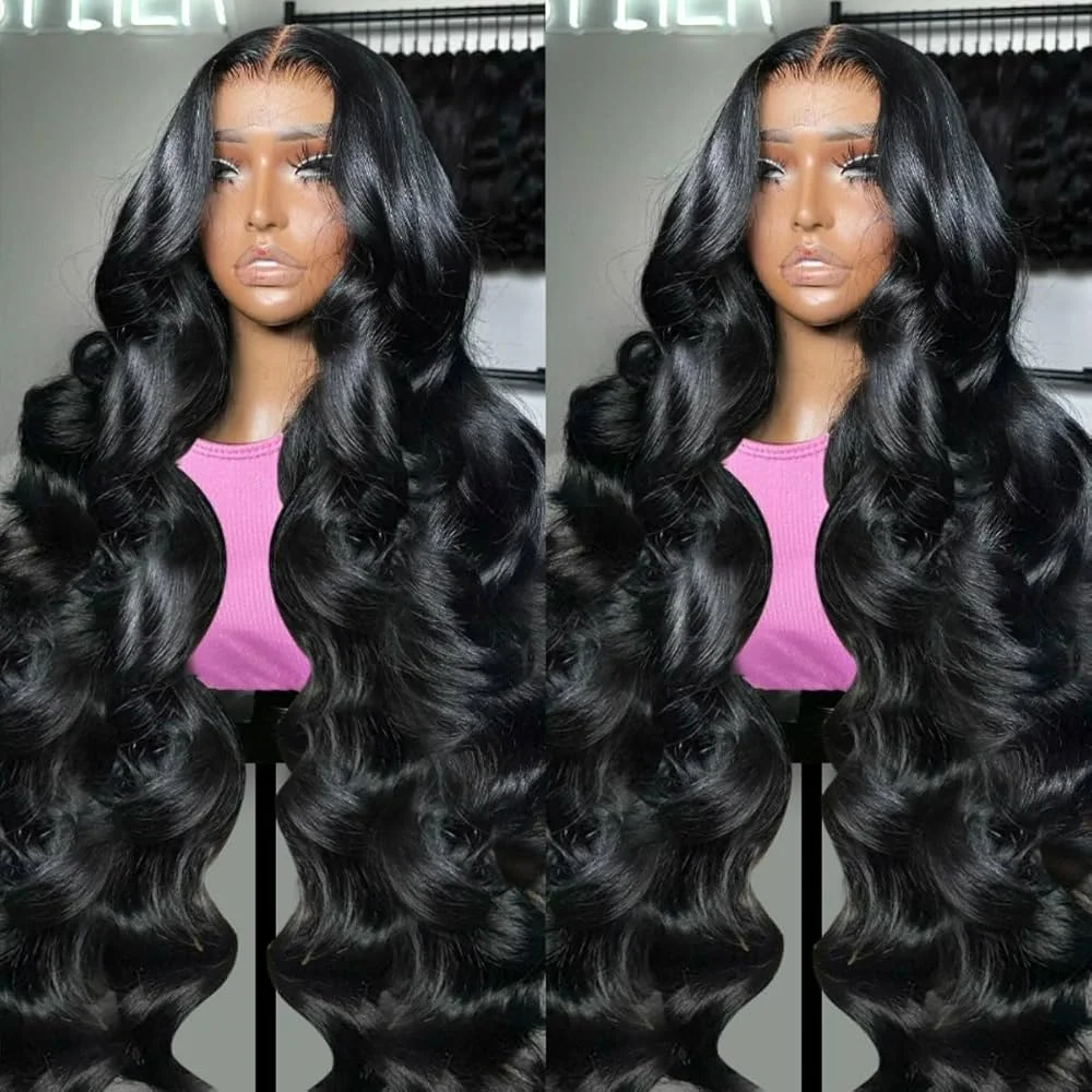 

Body Wave 40 Inch 13x6 HD Lace Frontal Wig 250 Density Human Hair 100% Natural Color For Women Wet And Wavy Human Hair Wigs