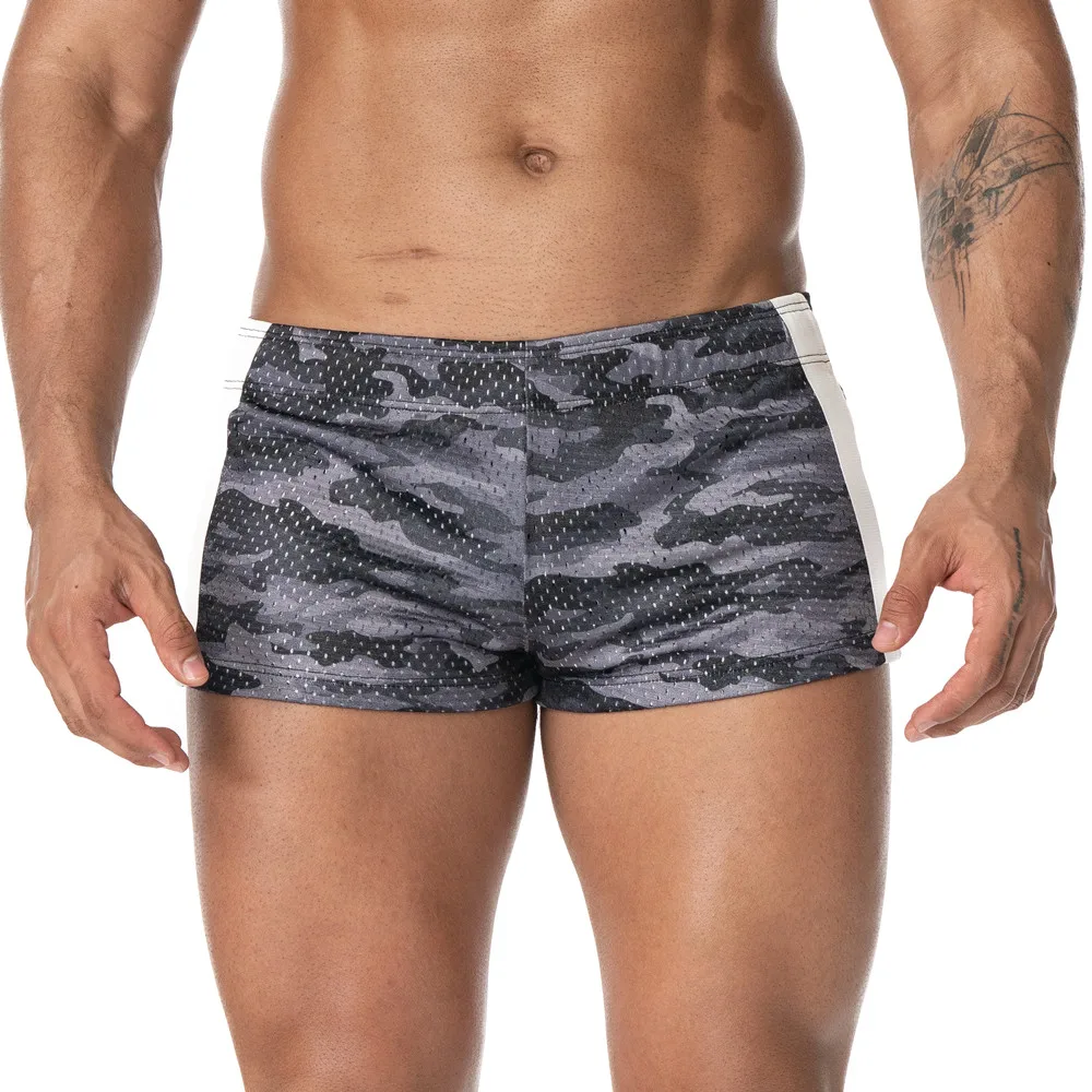 AIMPACT Men's Running Athletic Workout Camo Casual Shorts 3 inch Inseam Short Shorts for Men