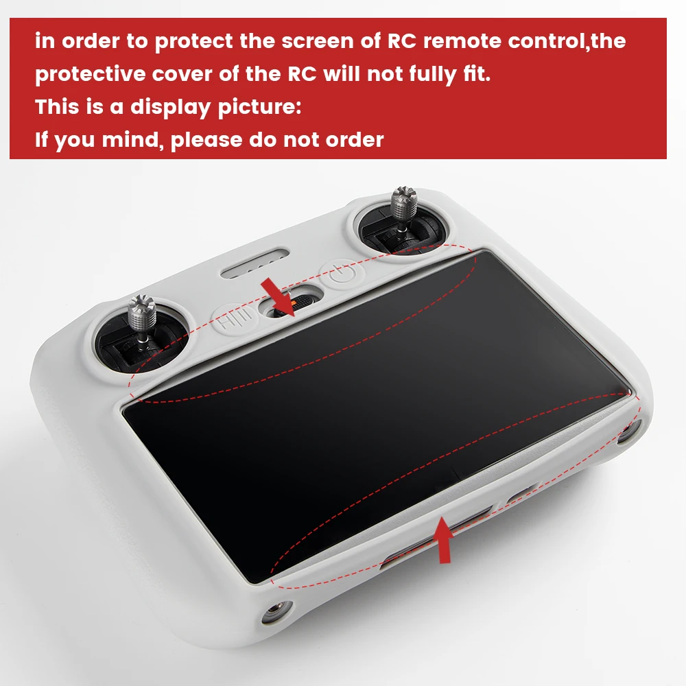 Siliconen Hoesje Voor Dji Rc/Rc 2(Air 3/Air 2S/Mini 3 Pro/Mavic 3 Pro/Classic/Mini 4 Pro) Beschermhoes Scherm Anti-Kras