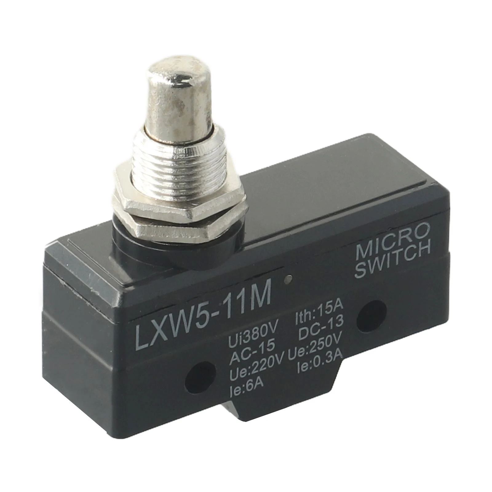 LXW5-11M Limit Switch 1 Pc 10A Push Plunger 1NO+1NC 3 Screw Terminals AC 380V DC 220V Conatact Congfiguration Metal