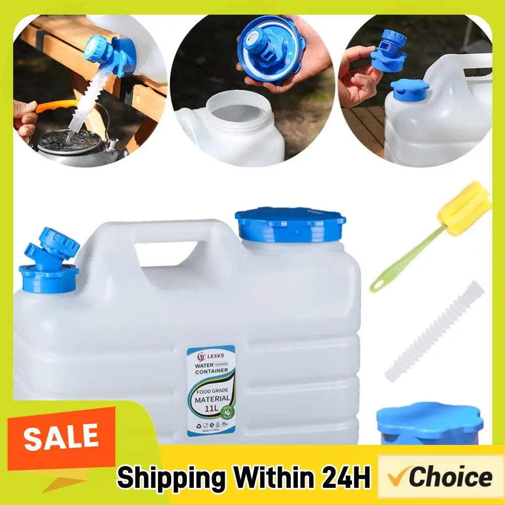 11L Large Capacity Portable Camping Bucket Water Storage No Leakage for Camping Fishing Picnic Hiking Drinking Water Canister