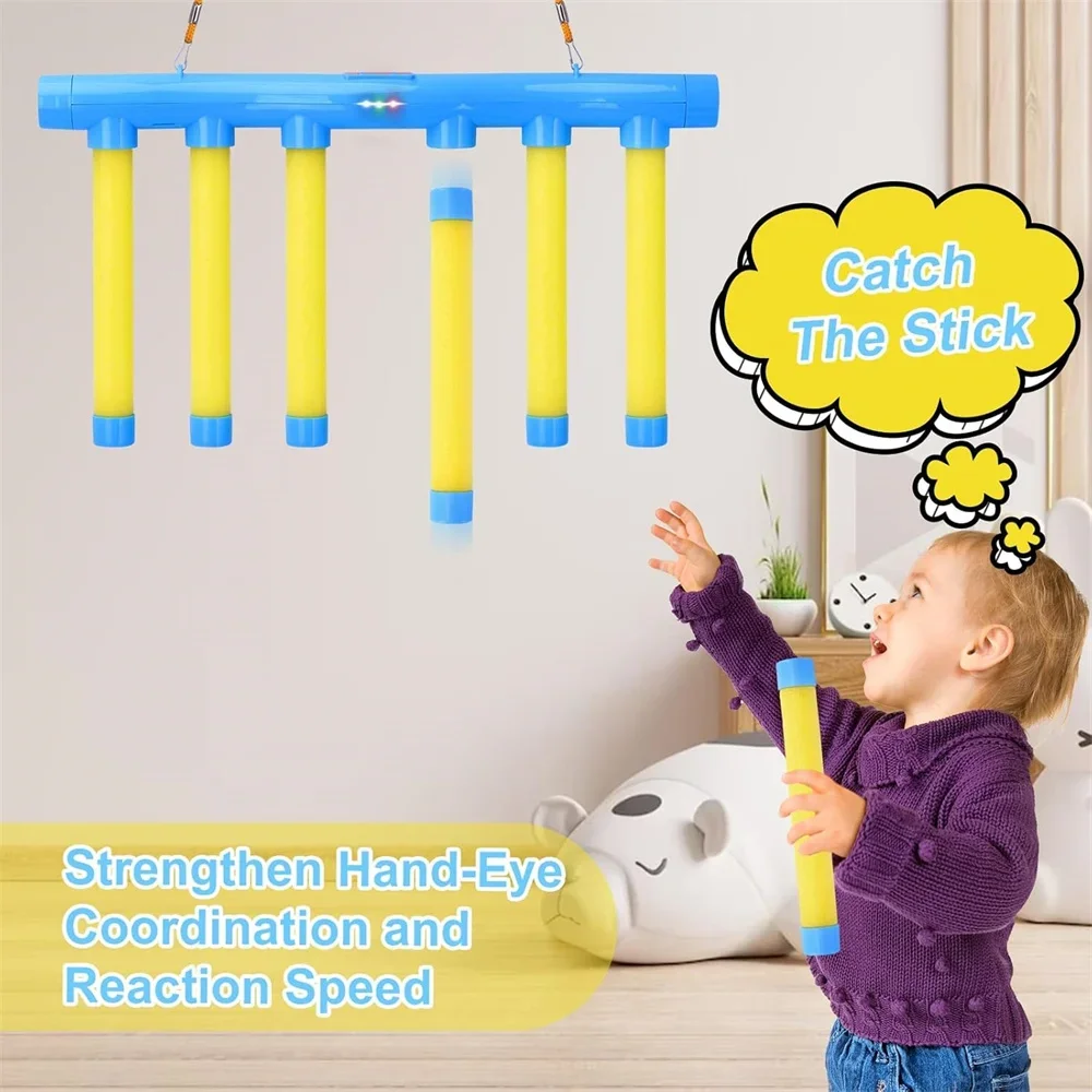 Jeu de réflexes bâtons tombants