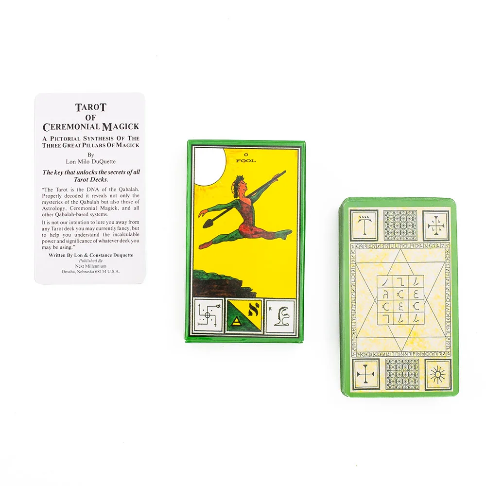 80 Stück Tarot Deck zeremonielle Zauber karten eine Bilds yn these drei große Säulen der 3. Auflage 10.6*6,3 cm Brettspiel