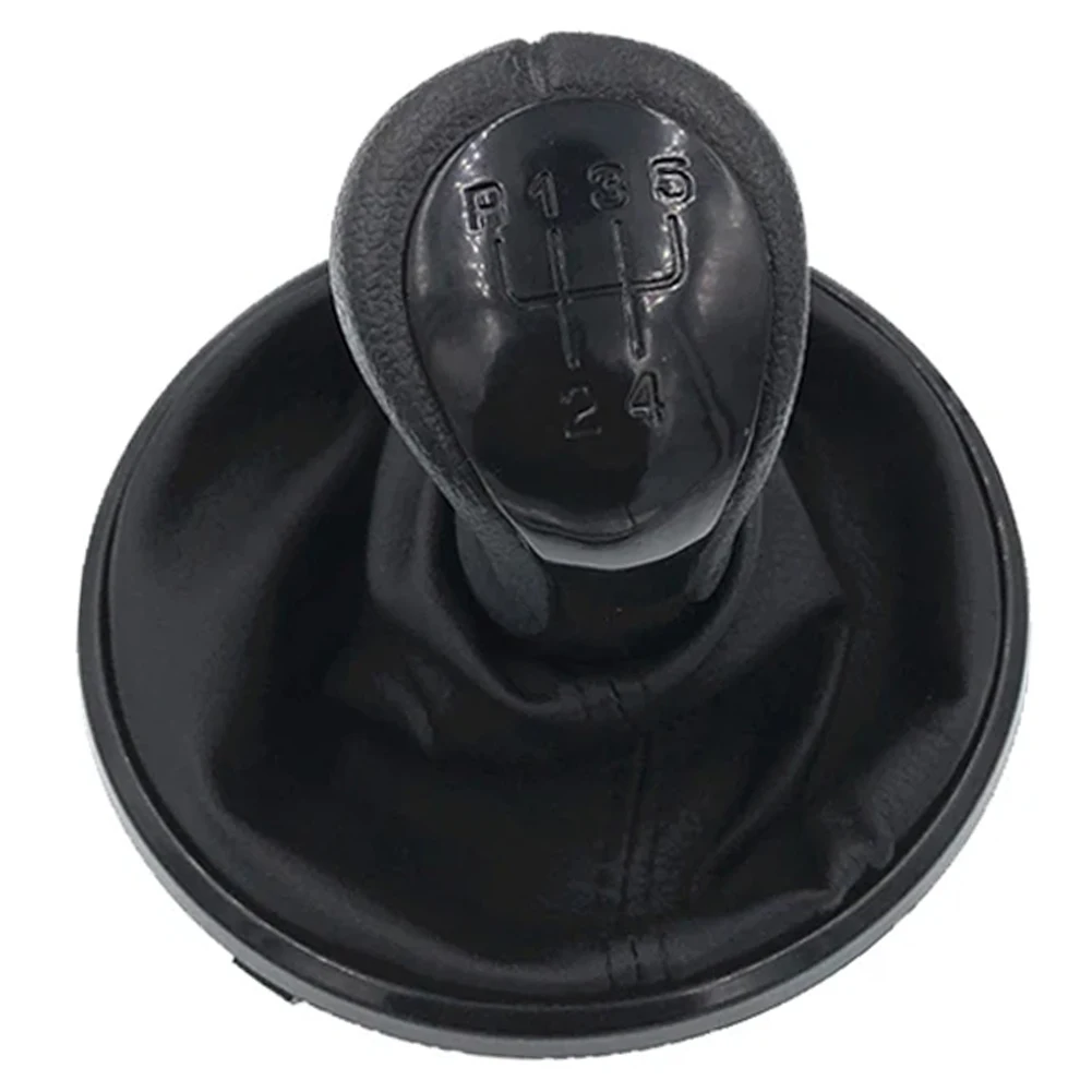 Interior Enhancement Leather Gear Shift PU Leather Shift Knob Easy Installation Factory Quality Control Modern Aesthetic