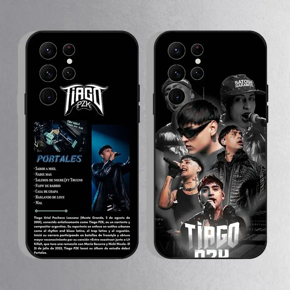 

Tiago PZK GOTTI B Phone Case For Samsung S25,S24 Ultra,S20,S30 plus,S22 Plus,S23,Ultra 5G Silicone Black Shell