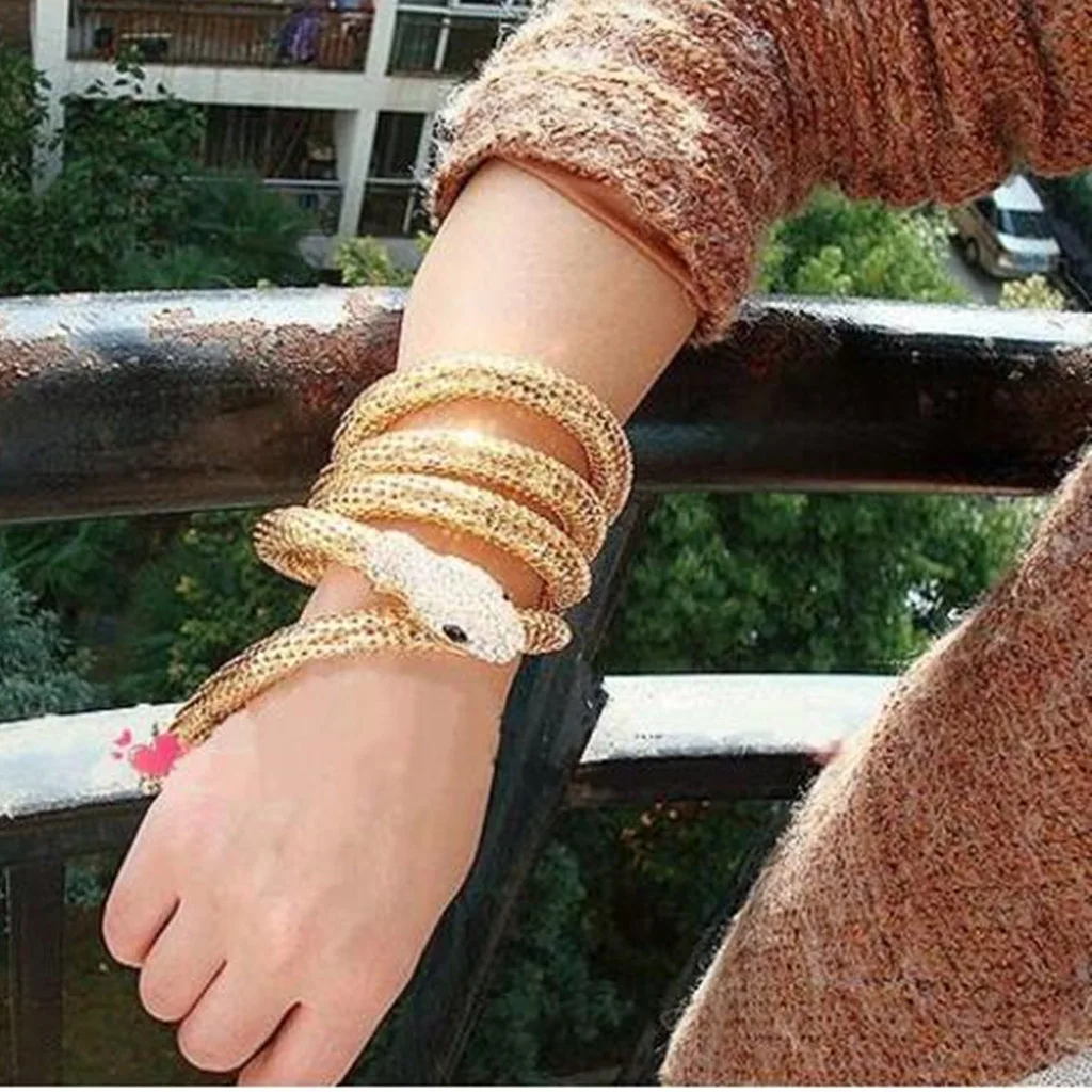 القلائد المعدنية الأفعى للنساء مجوهرات الأزياء الربيع سلسلة قلادة فاسق نمط جديد كريستال العصرية اكسسوارات هدية #4