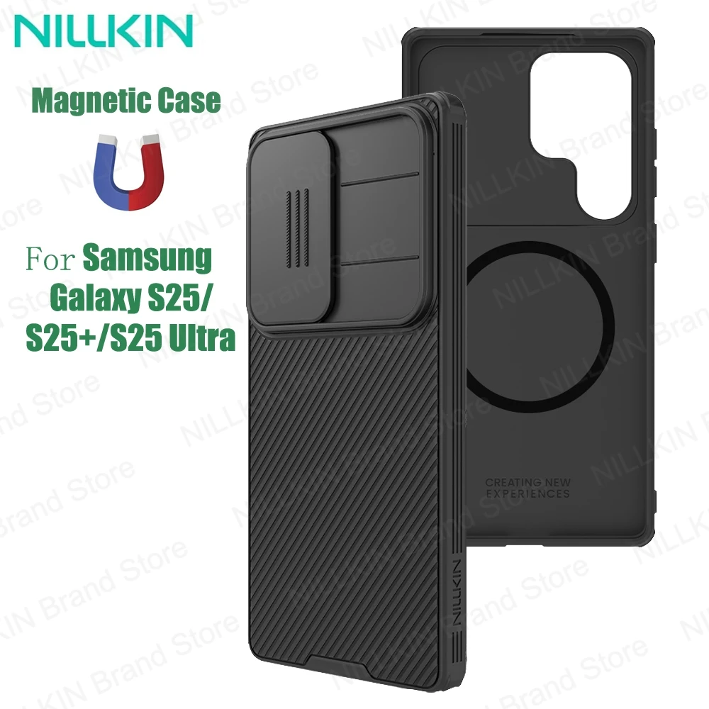 

Для Samsung Galaxy S25 Ultra MagSafe чехол NILLKIN CamShield Pro противоударный слайд-камера магнитный чехол для Samsung S25 S25+ Plus