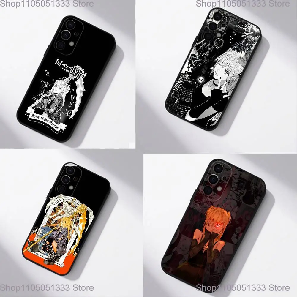

Misa D-Death N-Note Phone Case For Samsung S25,S24,S21,S22,S23,S30,Ultra,S20,Plus,Fe,Lite,5G Black Cover