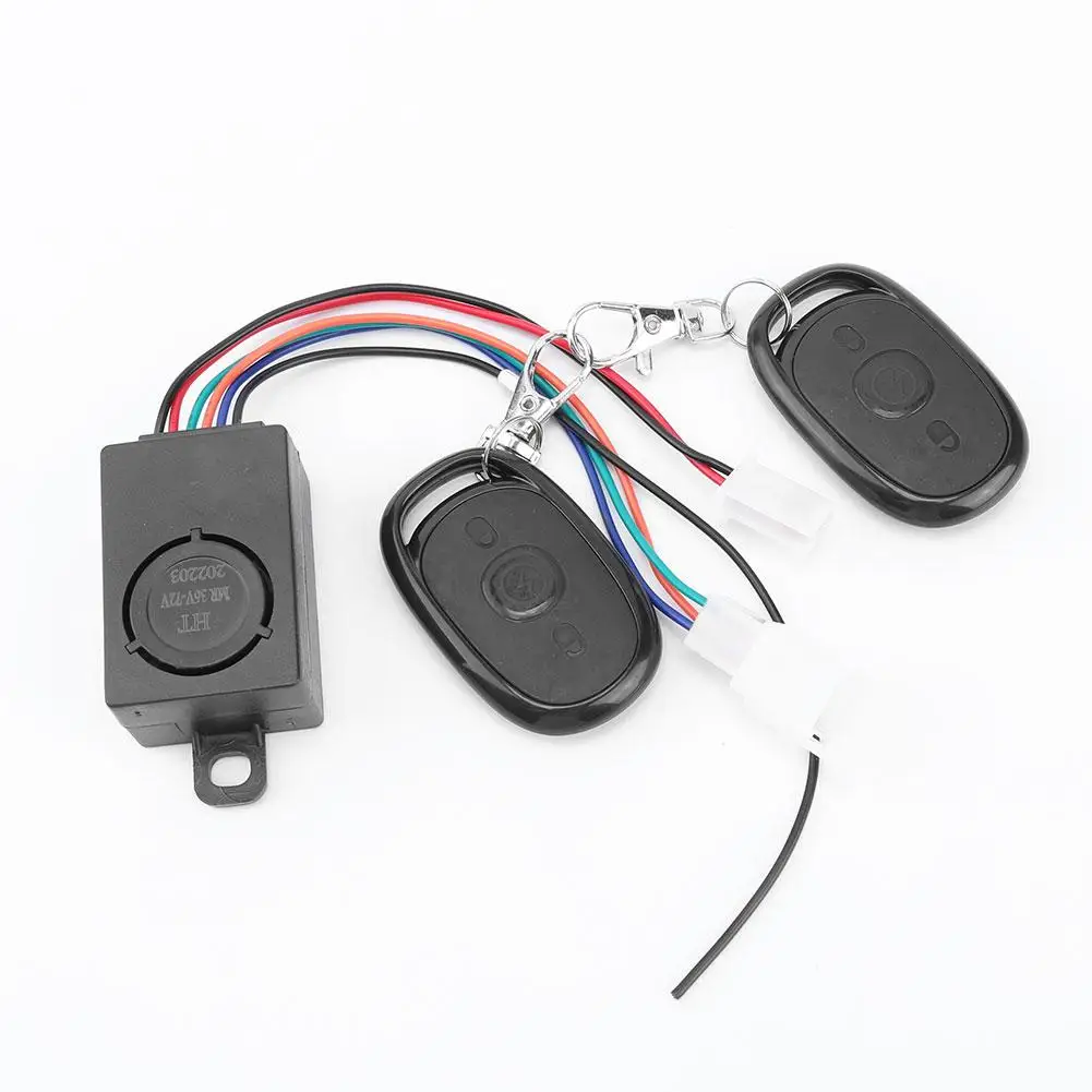 36-72V 125dB E-bike Anti-theft Alarm Device Anti Lost Electric Scooter Bicycle Remote Control One-Key Start Detector Alarm