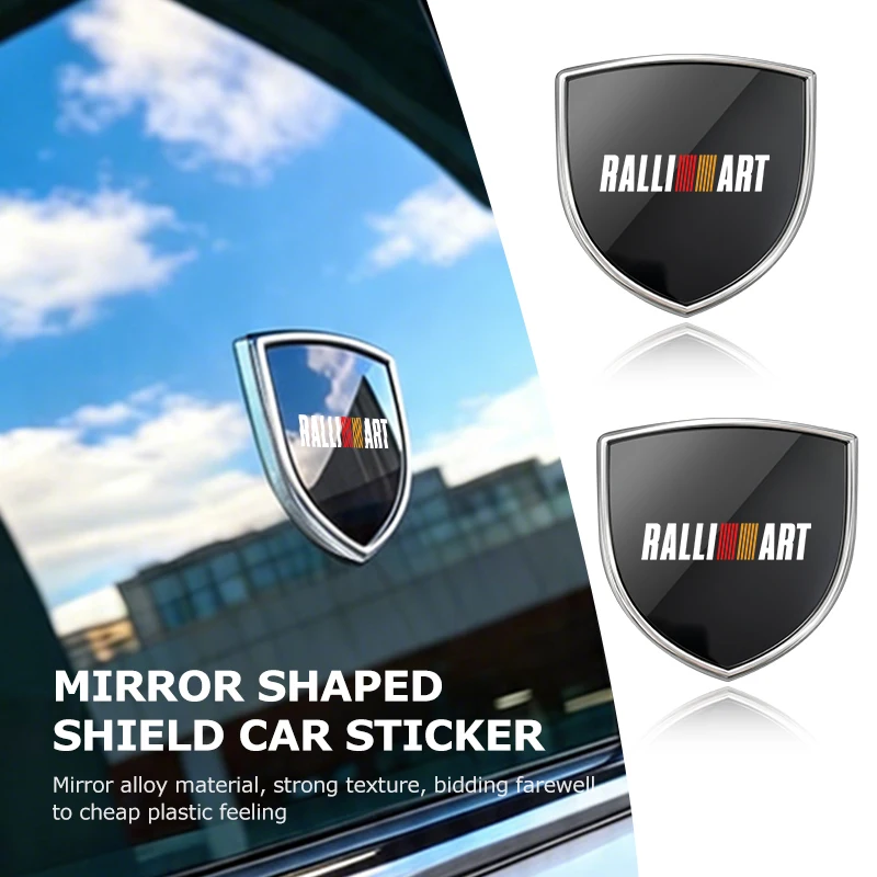 Pour Mitsubishi : Emblème de protection en alliage, autocollant de carrosserie pour aile latérale et coffre, compatible Lancer Evo Evolution ASX Outlander Sport RVR Dynamic