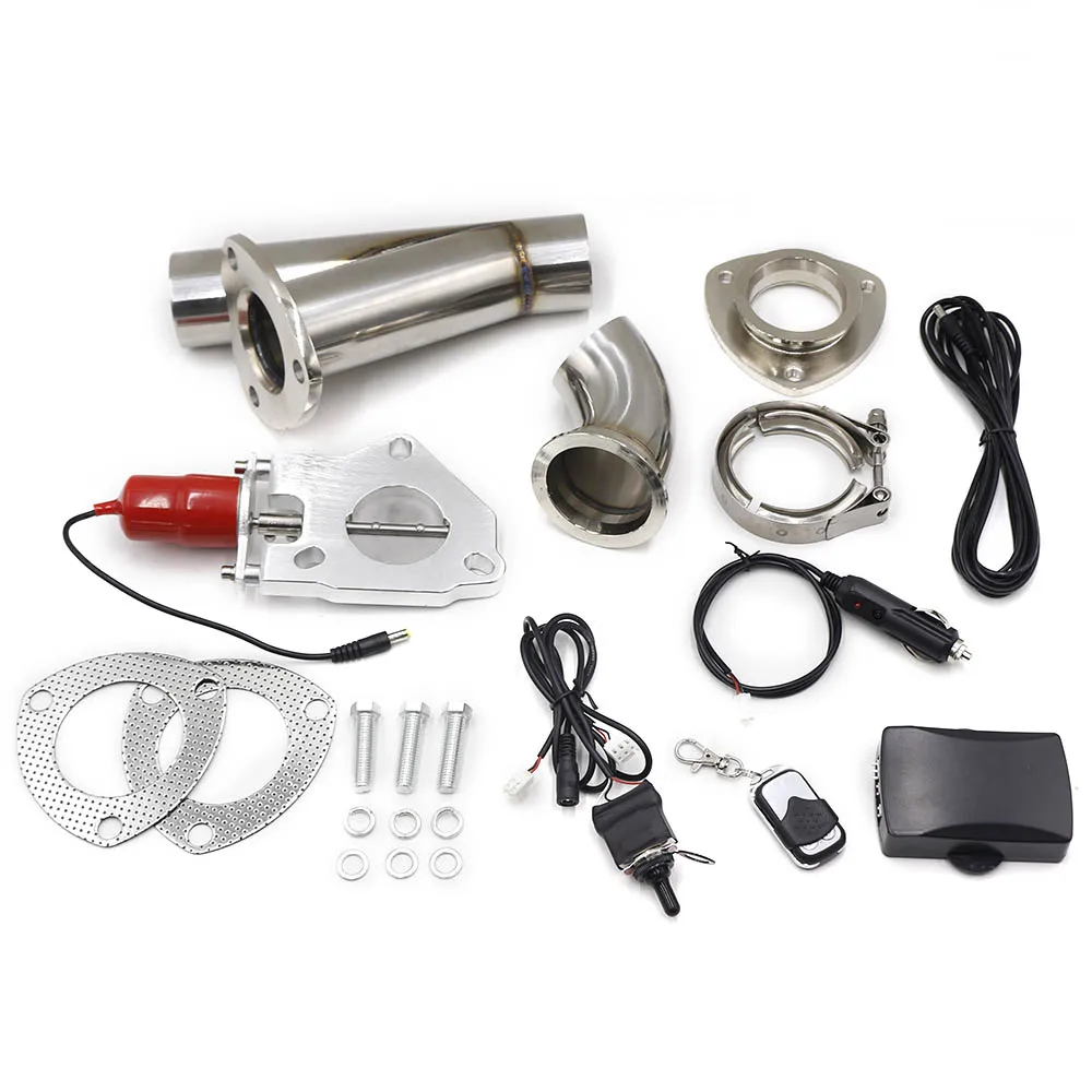 

Stainless Steel 2" or 2.25" or 2.5" or 3" Electric Stainless Exhaust Cutout Cut Out Dump Valve/switch with Remote control