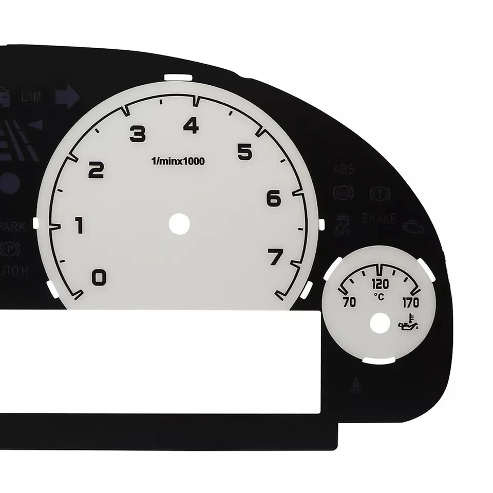 مقياس تراكب الوجه لسيارة BMW 5-Series F10 F11 مجموعة الأدوات 330 كم/ساعة أبيض #3
