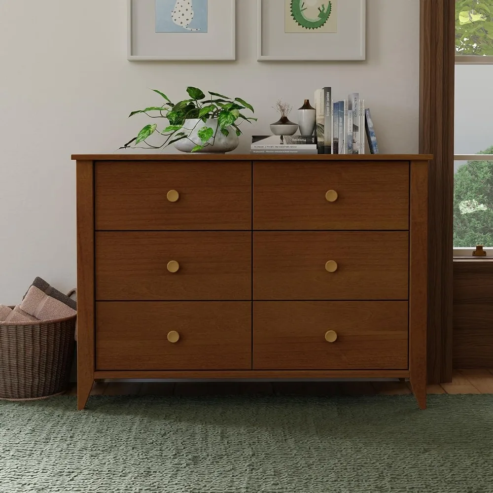 Sprout 6-Drawer Double Dresser, Full, Washed Natural