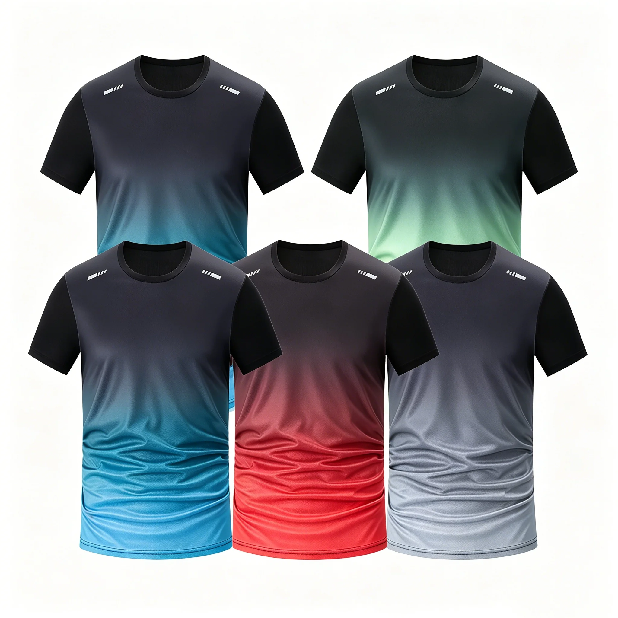 Sommer Neue Herren Schnelltrocknende Laufshirts Bodybuilding Sport Gym T-Shirt Kurzarm Fitness Tops Übergroßes T-Shirt Trikot