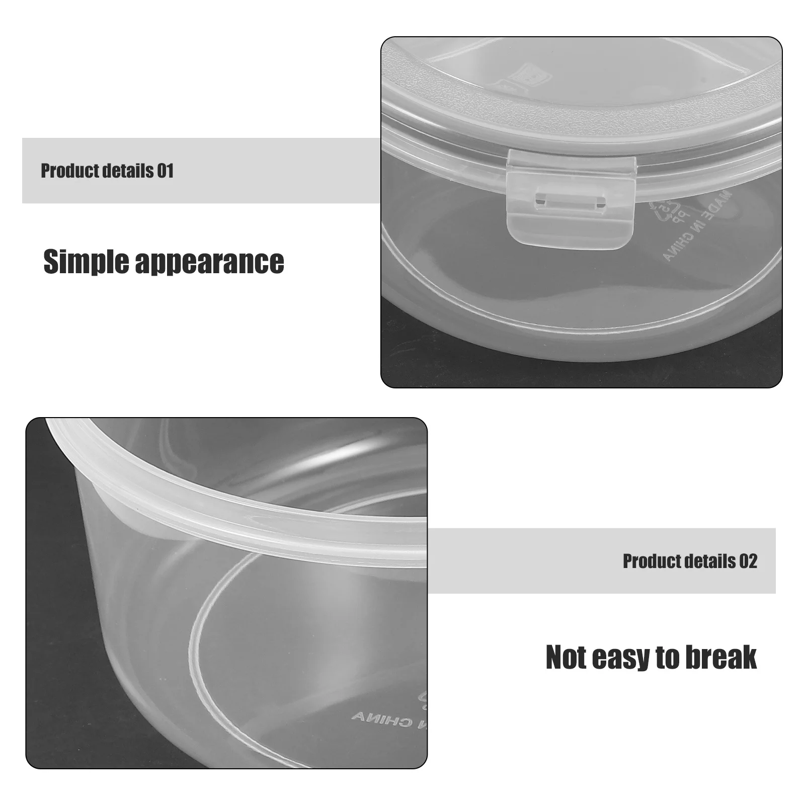 

5pcs Fresh Preservation Boxes Set Reusable Fridge Food Containers Airtight Sealing For Vegetable Fruit Storage Freezer Kitchen