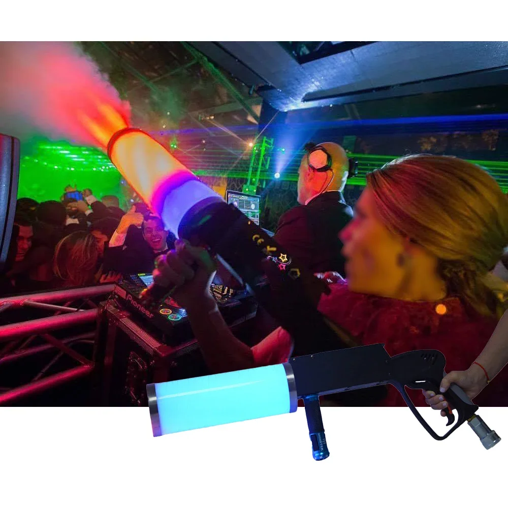 Weding Sfx Co2 Gun Dj Jet Machine Stage Effect Party Cannon Disco Night Club Led Air Column Handheld Atmosphere Prop Bar Pistola