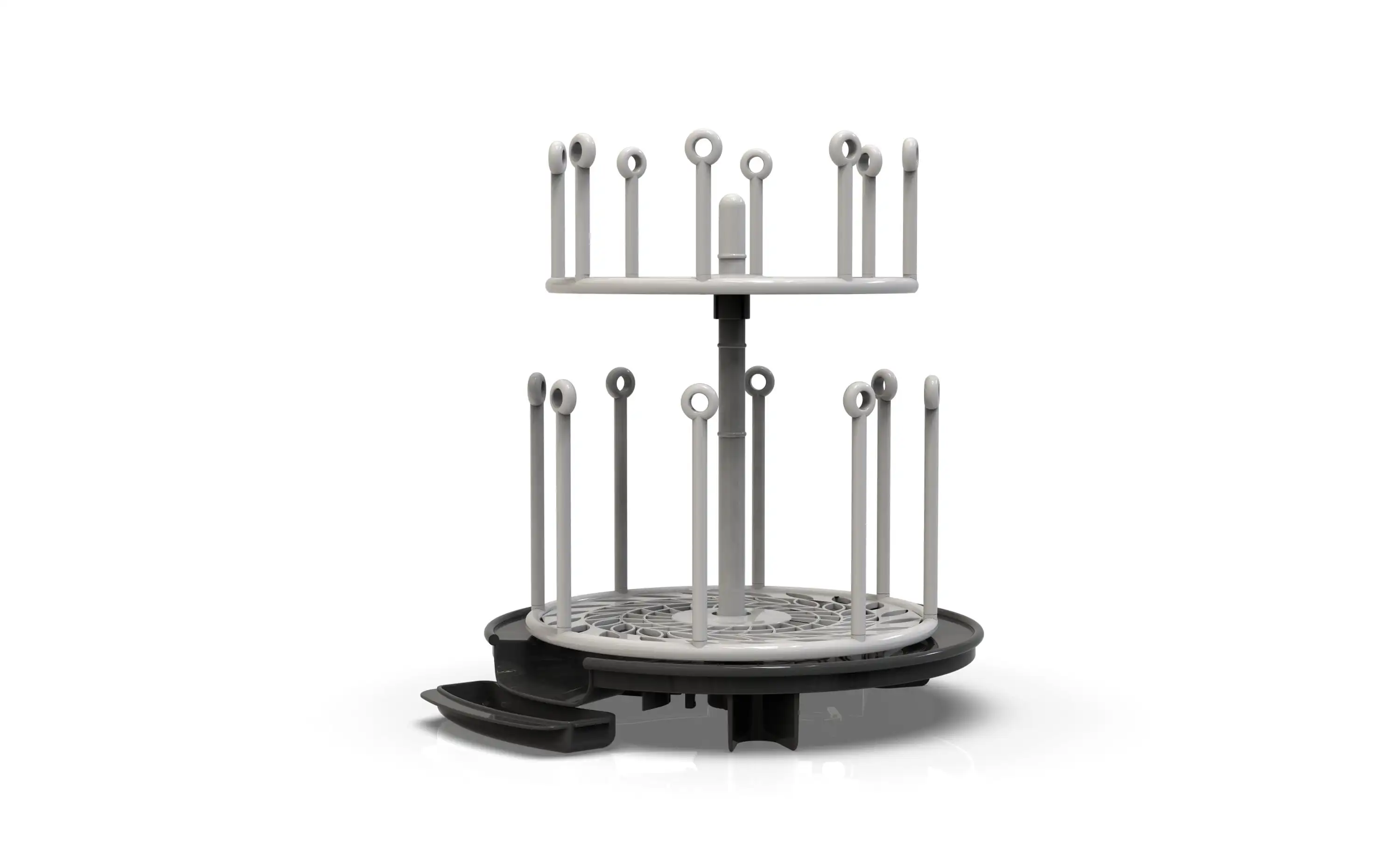 

Spin Stack Dish Rack – Kitchen Countertop Drying Rack for Baby Bottles and Other Baby Essentials