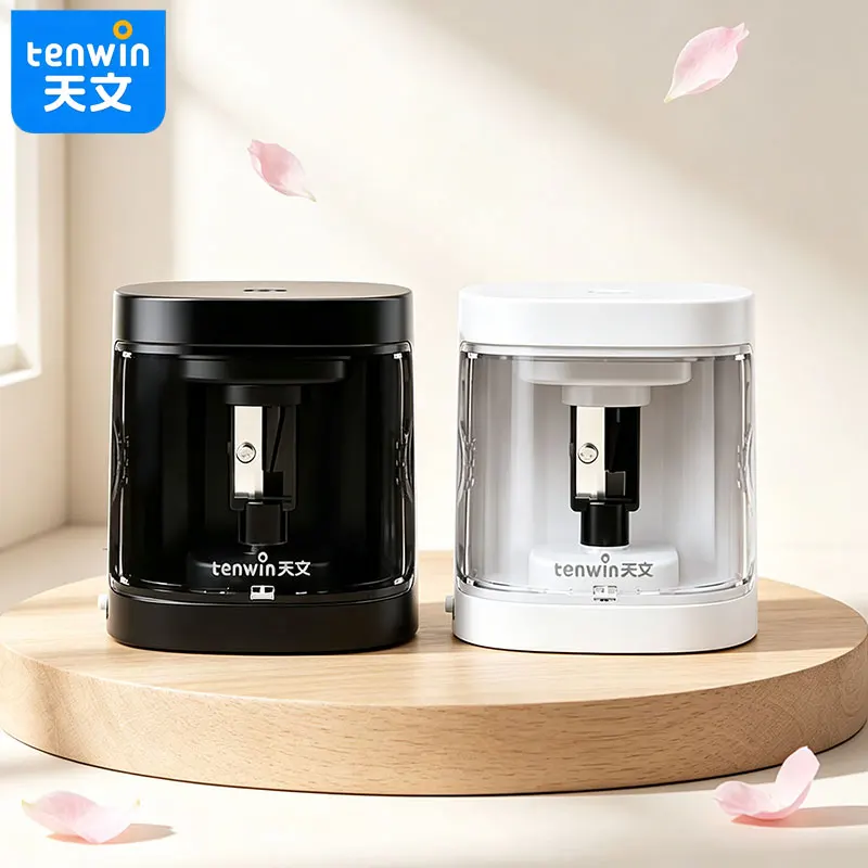 Tenwin Children's home-based classroom pen-sharpening tools - Automatically insert the pen, saving effort and effort.