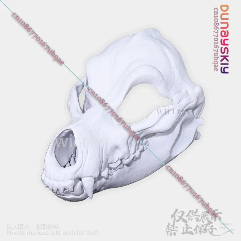 25COSAnimal Furry Cosplay Dog Skull Kigurumi Props Polylactic Acid Mask 3D Print Head Fursuit Halloween Christmas Party Customiz