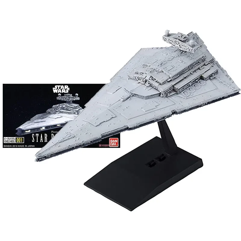 

Bandai Star Wars Blocks Anime Figure 001 Star Destroyer Genuine Assembled Vehicle Model Action Toy Figure Toys for Children