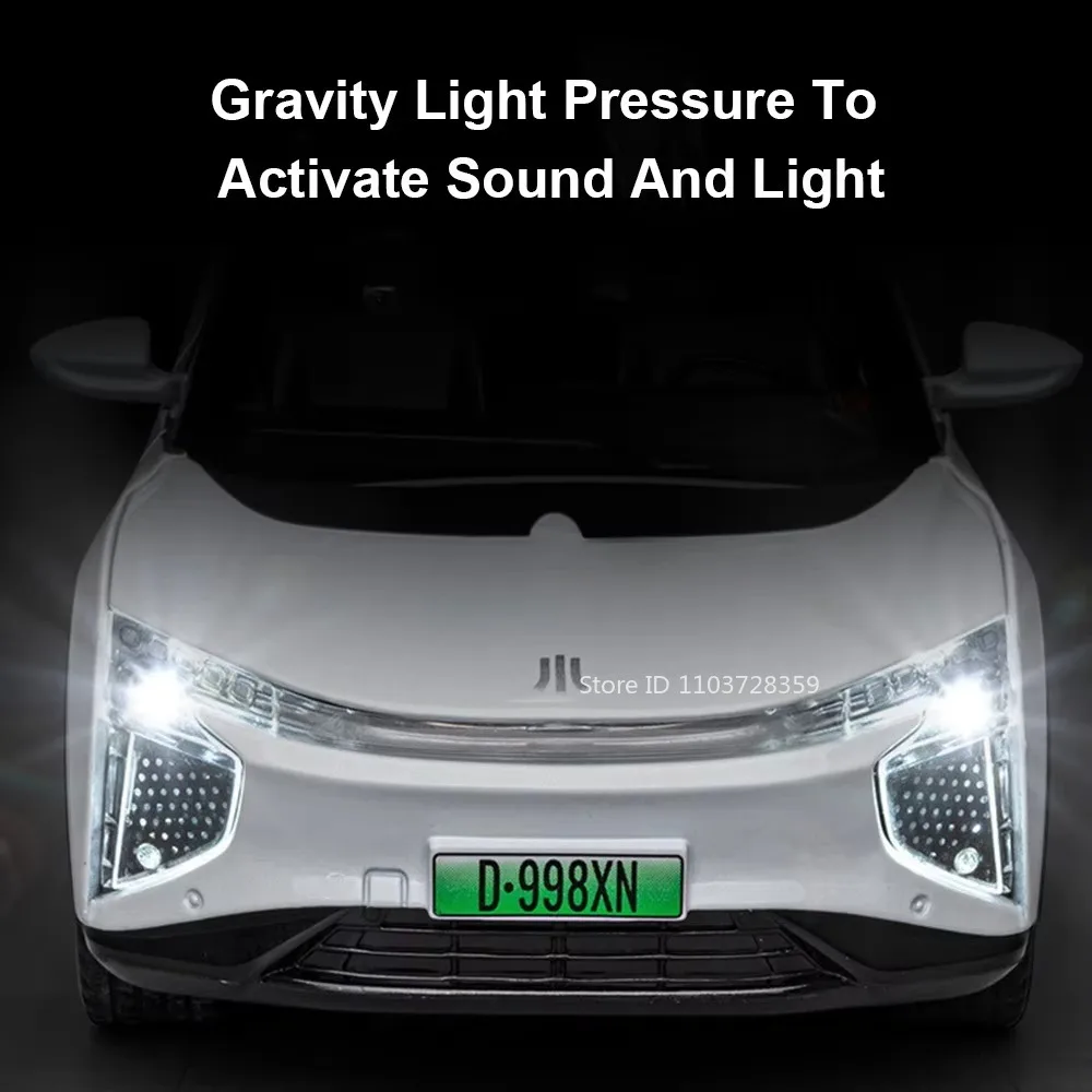 1:22 Schaal HiPhi X RAV4 Auto Speelgoed Modellen Metal Diecast Geluid Licht Trek Deuren Geopend Simulatie Voertuig Speelgoed voor Kinderen Geschenken