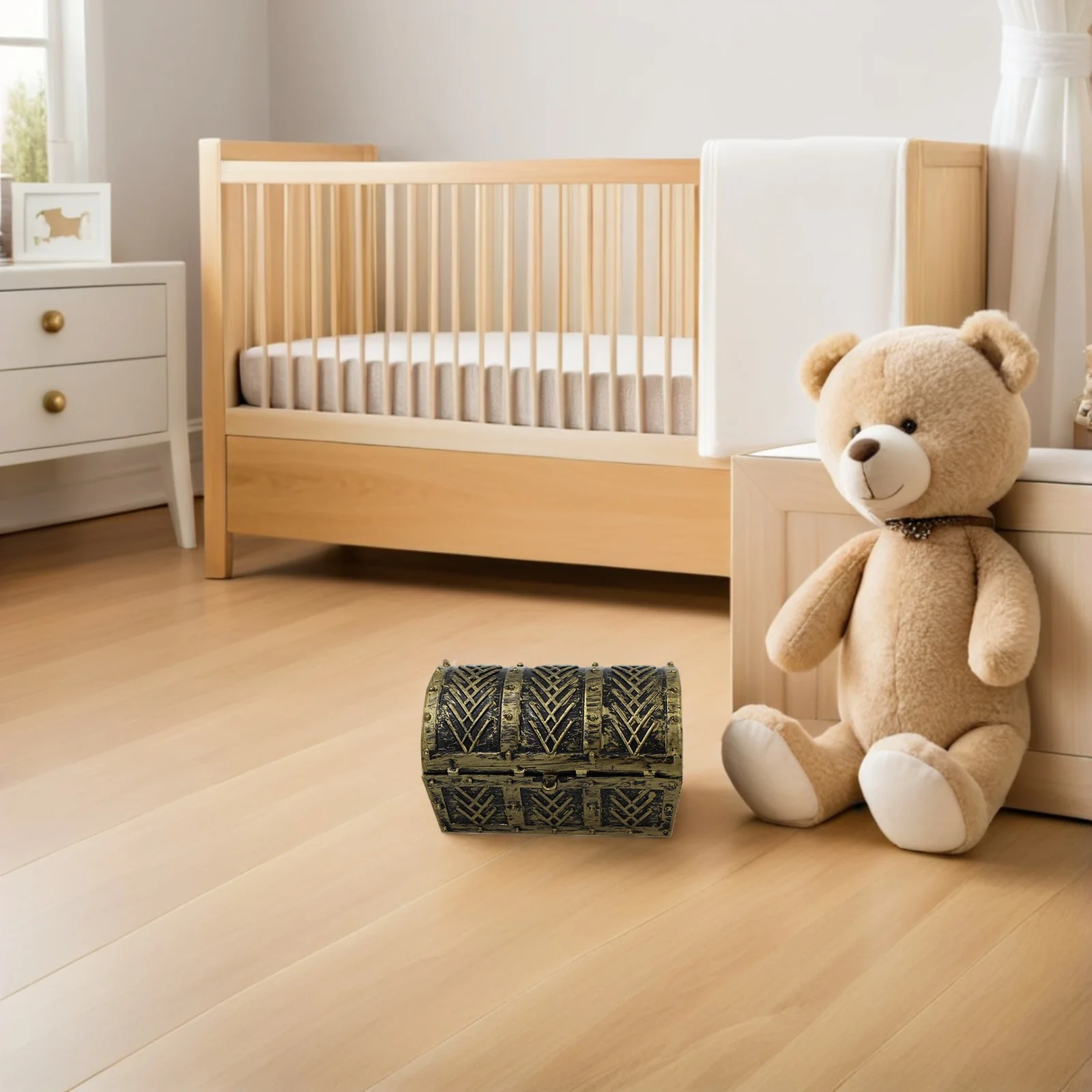 Zestaw do odgrywania ról pirata dla dzieci - Skrzynia Skarbów Premium z monetami, biżuterią i niespodzianką - Idealny na prezent urodzinowy