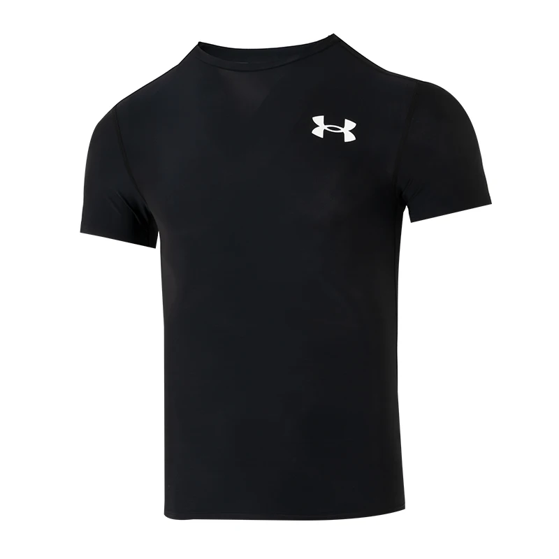 

Облегающая мужская одежда для фитнеса Underarmour с короткими рукавами, быстросохнущая дышащая эластичная облегающая спортивная футболка для бега и тренировок 1387560-001