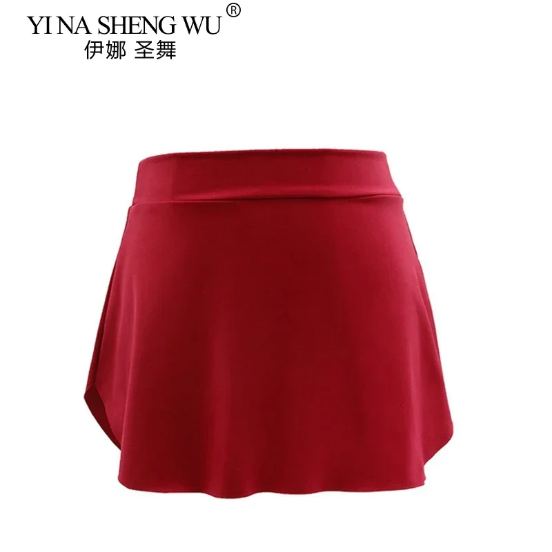 Jupe de Ballet adulte robe de danse Ballet Tutu femmes ballerine vêtements de danse côté fendu Ballet jupe courte été jupe de Ballet 8 couleurs
