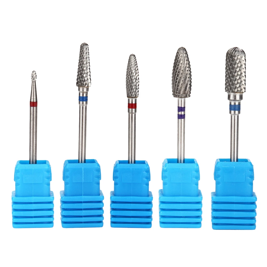 Limas de pulido rotativas, rebabas, brocas de manicura para salón de uñas, 3/32 pulgadas