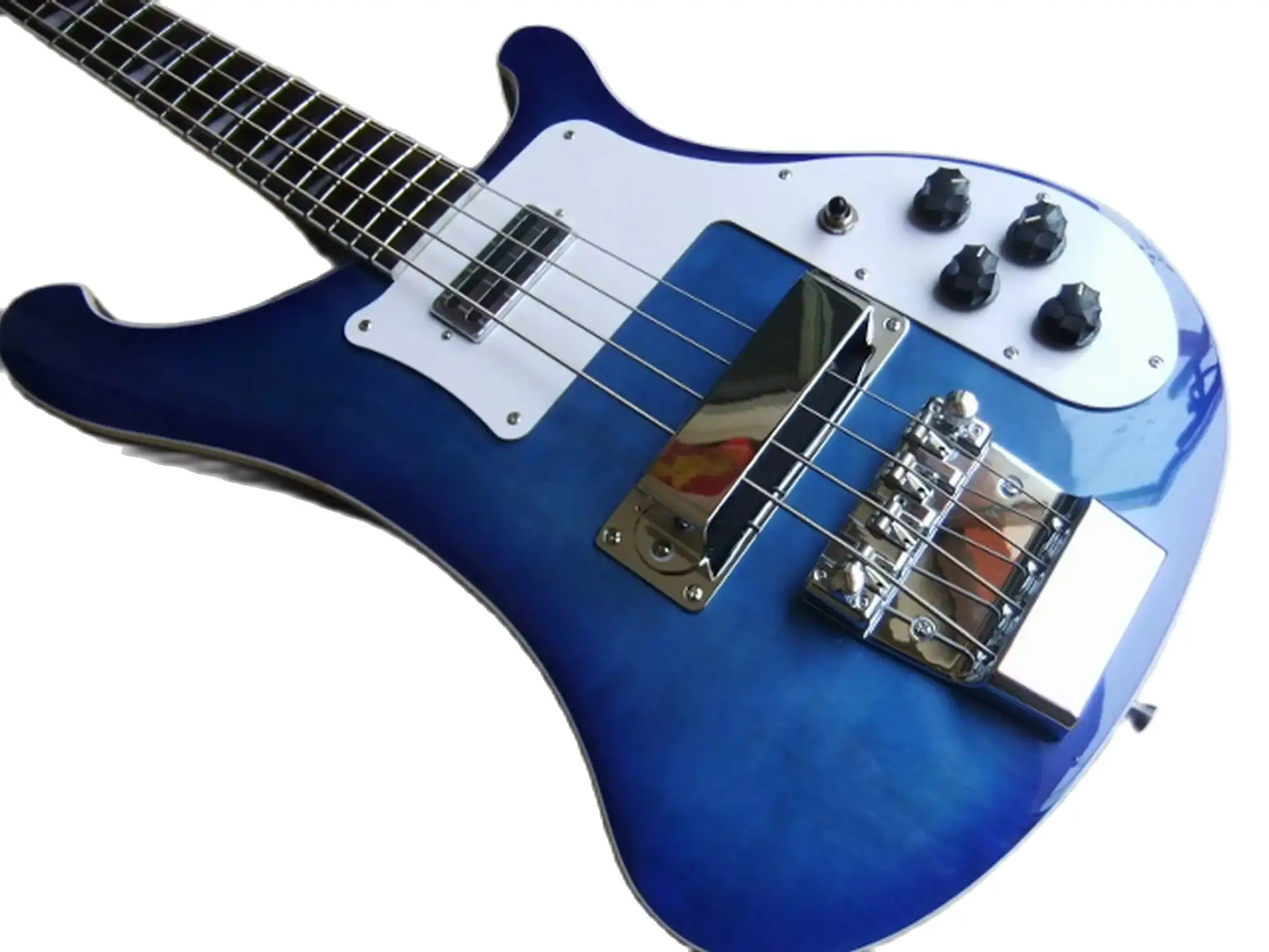 New Arrive Rickenbacker 4003 4 String Electric Bass Guitar Double Jack In Blue Burst Top Quality Free Shipping 111005