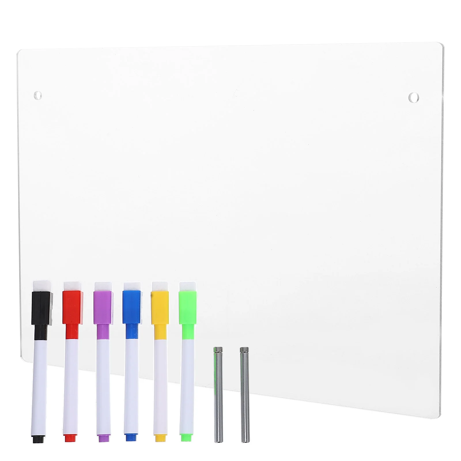 

Clear Dry Erase Board Whiteboard Desk Acrylic Multi-function Memo Writing Message Transparent Office with Pen