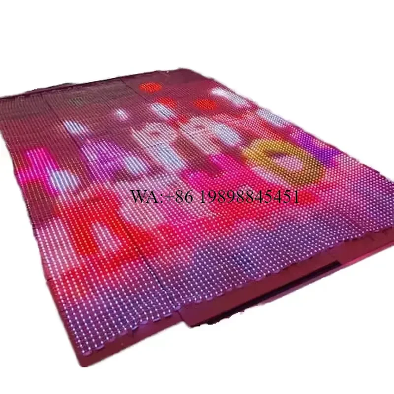 WMWMNU Programmable Permanent Signage LED Video Curtain Outdoor Building Background Screen Foldable Transparent Led Mesh